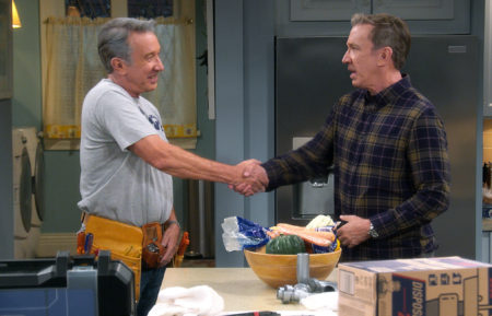 Last Man Standing with Home Improvement star Tim Allen shaking hands with Tim Allen