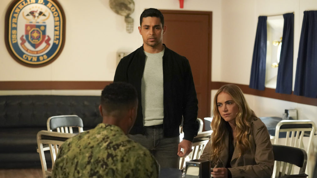 Wilmer Valderrama as NCIS Special Agent Nicholas “Nick” Torres, Emily Wickersham as NCIS Special Agent Eleanor 