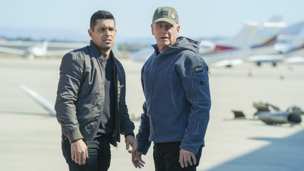 Wilmer Valderrama and Mark Harmon NCIS Season 18 Episode 5 Torres Gibbs