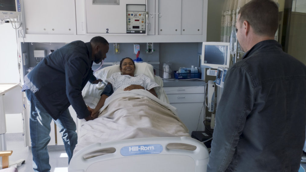 Demetrius Grosse (Raymond Lewis) and Shelley Robertson (Paula Lewis) in NCIS LA - Season 12 Episode 6
