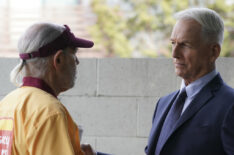 Fornell (Joe Spano) undercover at Beltway Burgers with Leroy Jethro Gibbs (Mark Harmon) - NCIS Season 18