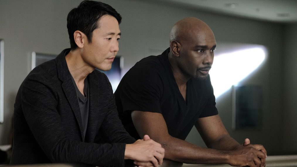 Rob Yang and Morris Chestnut in the 'Woman Down' episode of The Resident