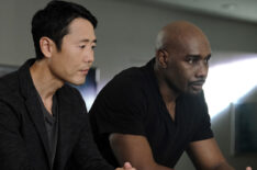 Rob Yang and Morris Chestnut in the 'Woman Down' episode of The Resident