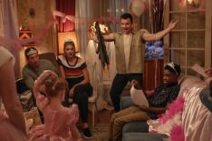 Jeremy Allen White as Lip Gallagher, Kate Miner as Tami Tamietti, Noel Fisher as Mickey Milkovich, and Christian Isaiah as Liam Gallagher in Shameless, 'Go Home, Gentrifier!'