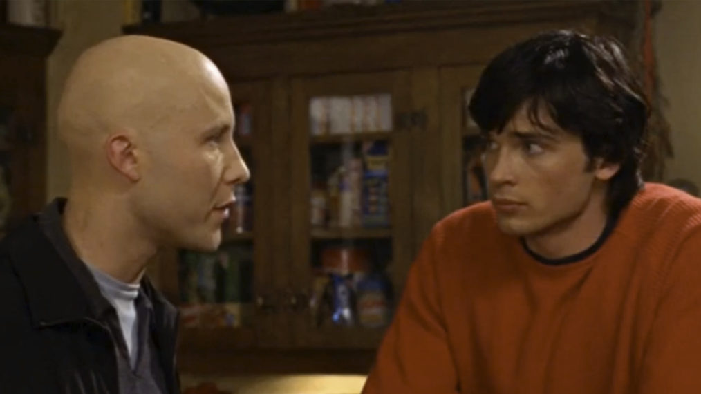 Michael Rosenbaum and Tom Welling in Smallville