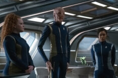 Mary Wiseman as Tilly, Doug Jones as Saru, Sonequa Martin-Green as Michael in Star Trek Discovery - Season 3 Episode 11