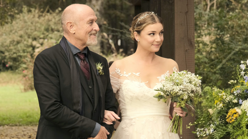 Corbin Bernsen Emily VanCamp The Resident Season 4 Premiere Wedding Emily Father