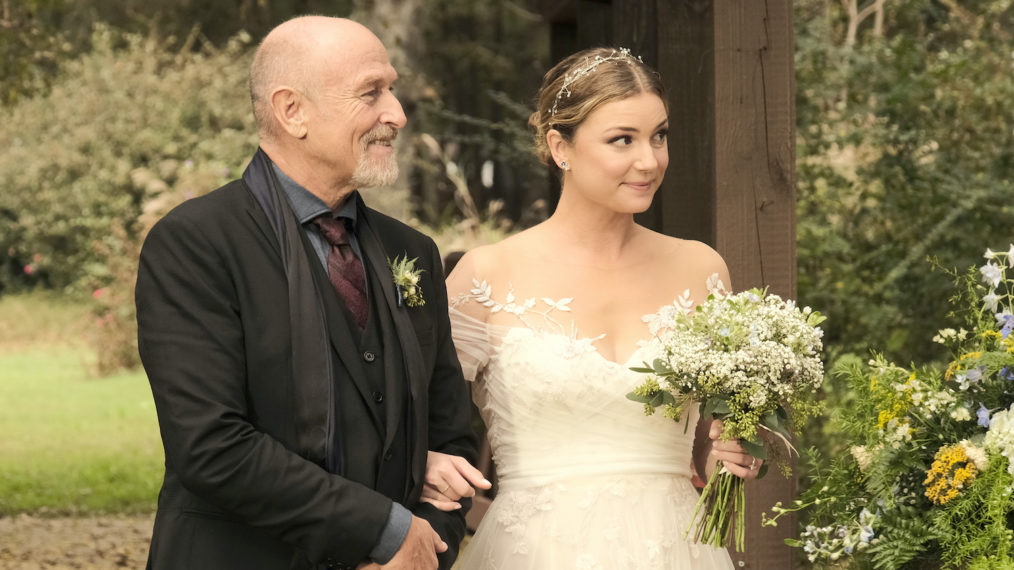 Corbin Bernsen and Emily VanCamp in The Resident Season 4 Premiere - Wedding Emily Father