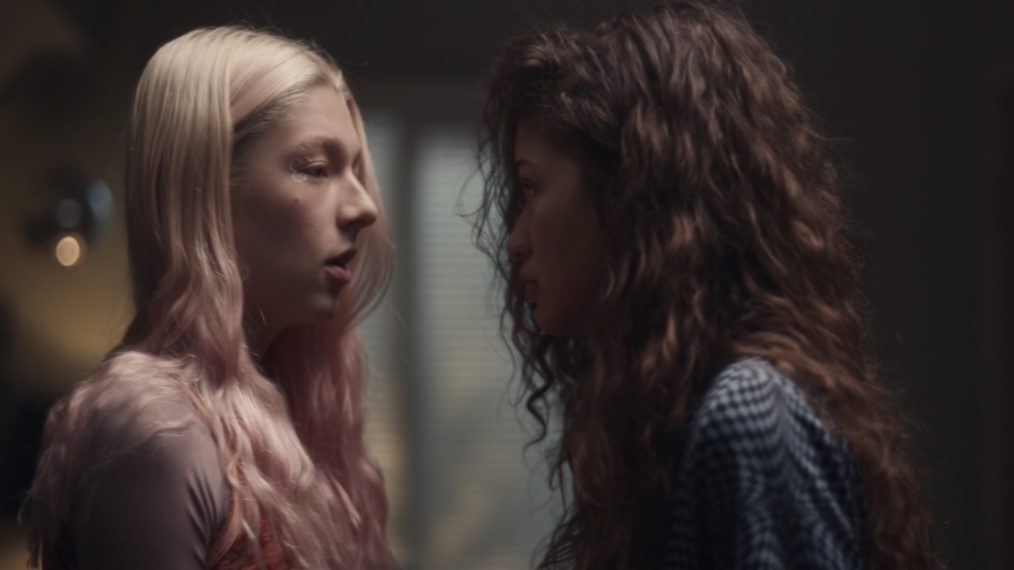 Euphoria - Hunter Schafer as Jules and Zendaya as Rue