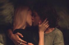 Euphoria - Hunter Schafer as Jules and Zendaya as Rue - first kiss - Season 1, Episode 4