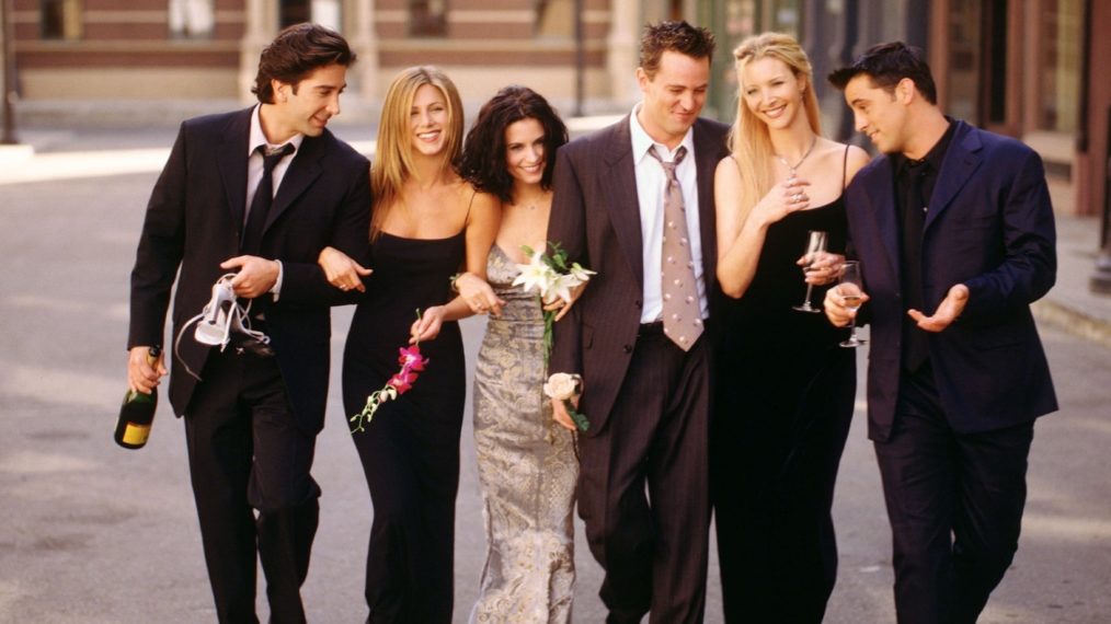 Friends cast - David Schwimmer as Ross Geller, Jennifer Aniston as Rachel Green, Courteney Cox as Monica Geller, Matthew Perry as Chandler Bing, Lisa Kudrow as Phoebe Buffay, Matt LeBlanc as Joey Tribbiani