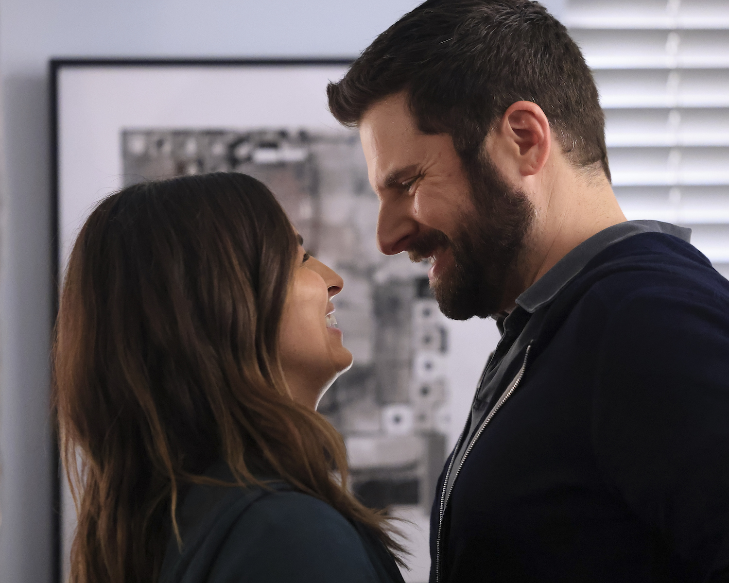 Floriana Lima as Darcy and James Roday Rodriguez as Gary in A Million Little Things - Season 3