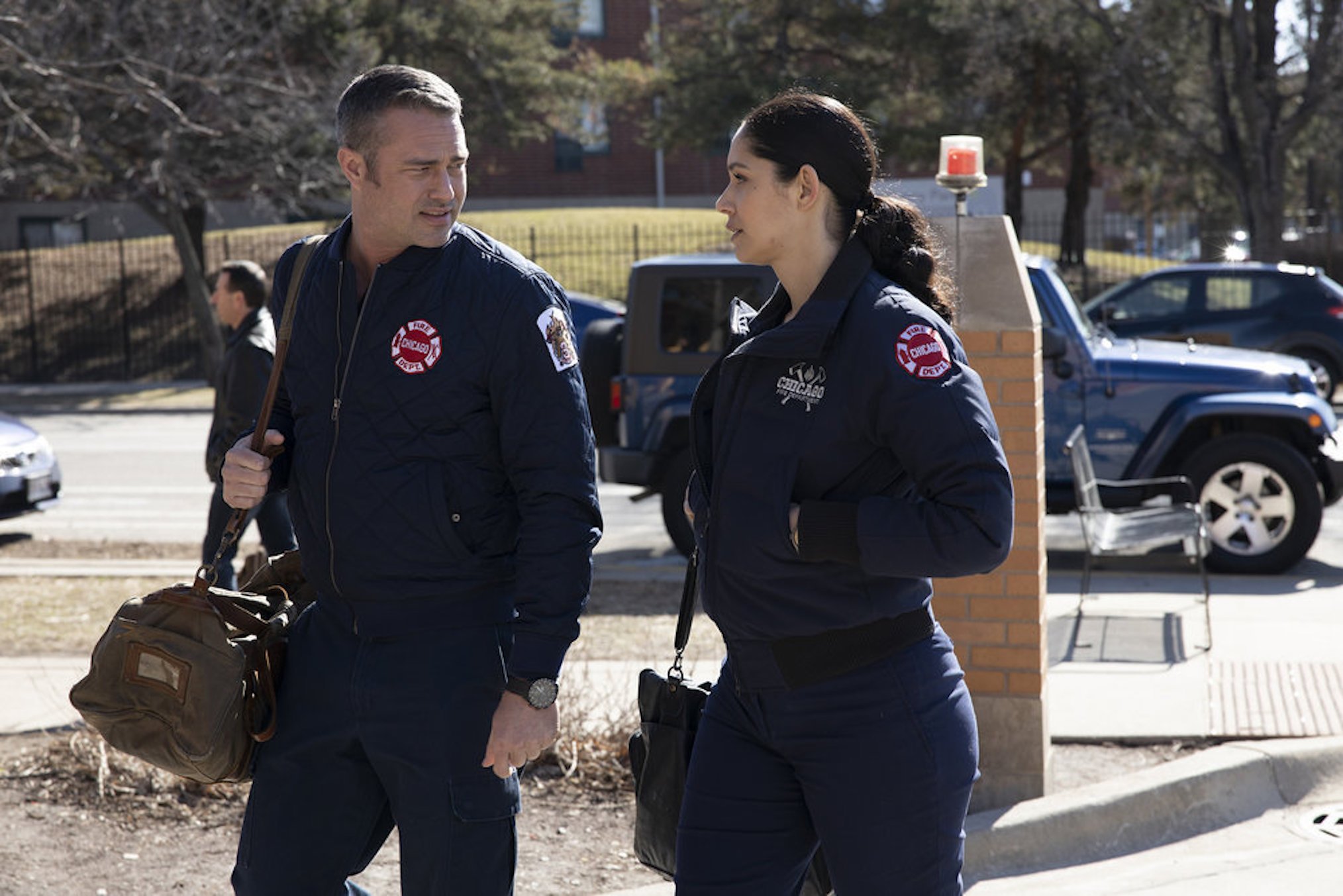 Taylor Kinney Miranda Rae Mayo Chicago Fire Season 8 Stellaride