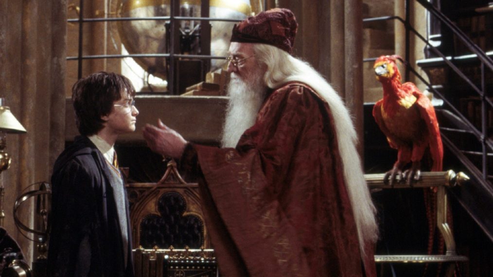 Harry Potter and the Chamber of Secrets Daniel Radcliffe and Richard Harris
