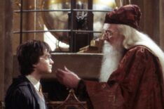 Harry Potter and the Chamber of Secrets Daniel Radcliffe and Richard Harris