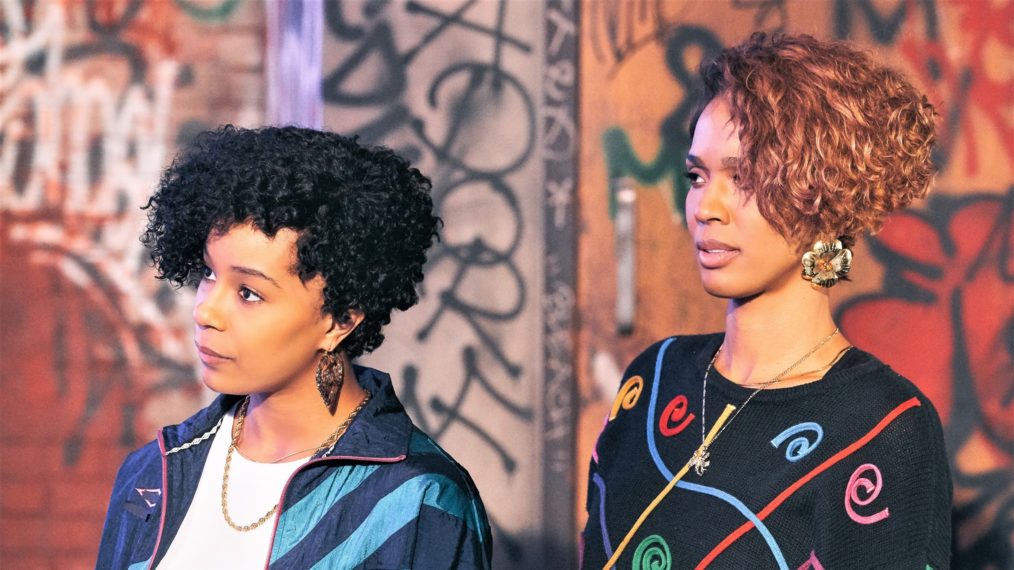 GG Townson and Laila Odom in Salt-N-Pepa on Lifetime