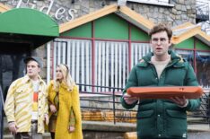 John Early, Meredith Hagner, John Reynolds in Search Party - Season 4