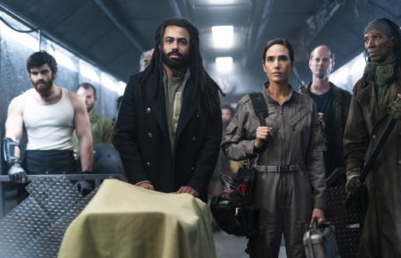 Daveed Diggs and Jennifer Connelly in Snowpiercer