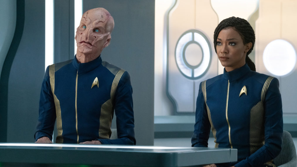 Saru and Michael Burnham in Star Trek Discovery Season 3