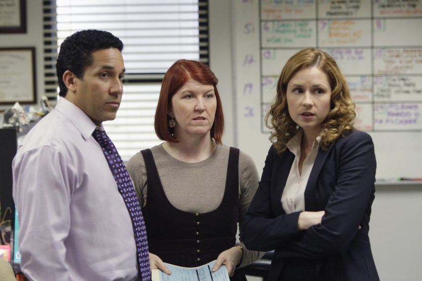 The Office Oscar Nunez Kate Flannery Jenna Fischer