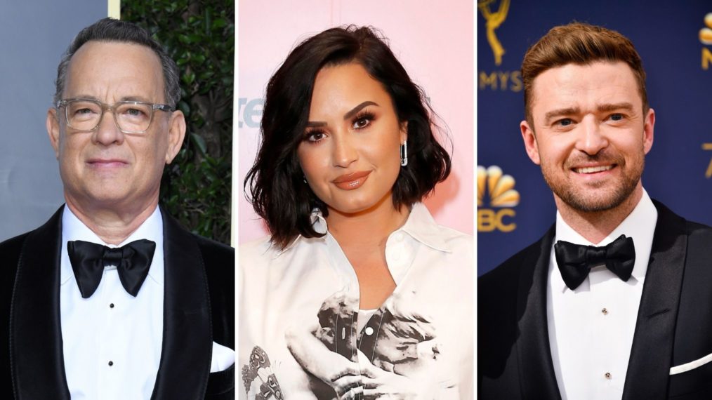 Tom Hanks Demi Lovato Justin Timberlake