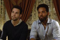 Skylar Astin as Max, John Clarence Stewart as Simon in Zoey's Extraordinary Playlist