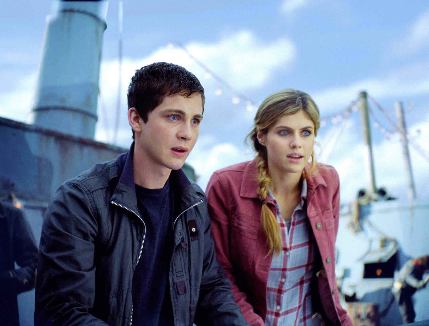 Logan Lerman, Alexandra Daddario Percy Jackson Sea of Monsters