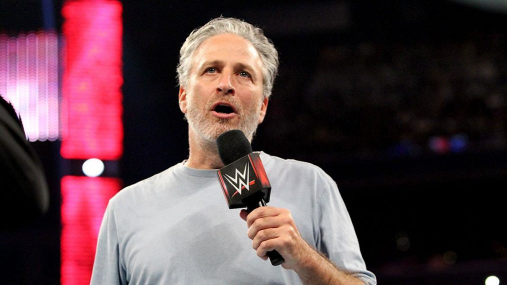Jon Stewart as the host of WWE's SummerSlam in 2015