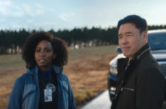 Wandavision - Teyonah Parris as Monica Rambeau and Randall Park as Jimmy Woo