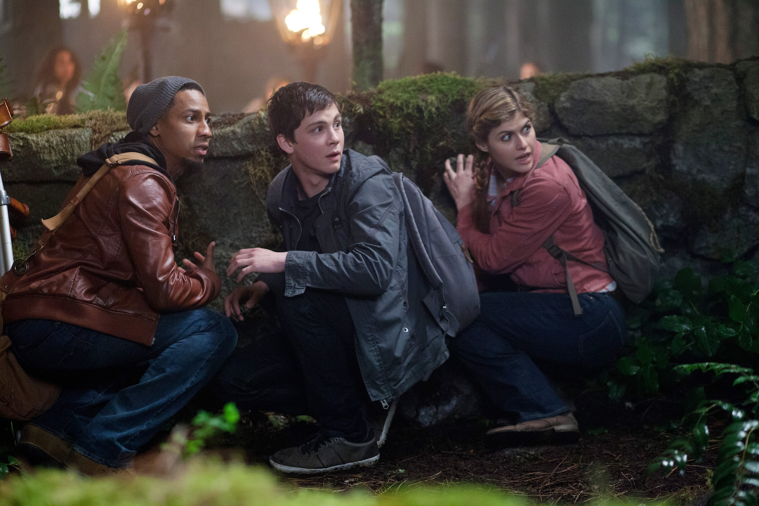 Brandon T. Jackson, Logan Lerman, Alexandra Daddario Percy Jackson