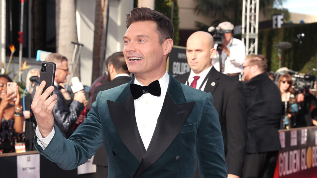 Ryan Seacrest at the Golden Globes