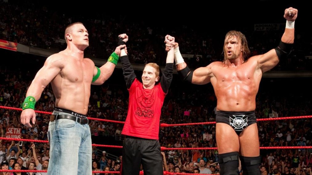 John Cena, Seth Green, and Triple H