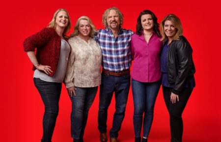 The cast of Sister Wives - Christine Brown, Janelle Brown, Kody Brown, Robyn Brown, Meri Brown