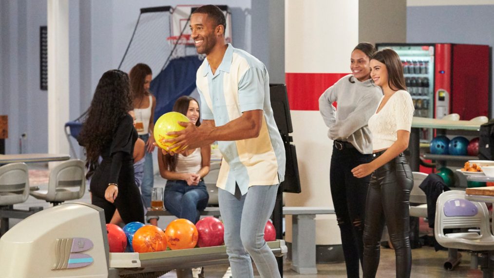 The Bachelor Episode 6 - Matt James and Rachael Kirkconnell bowling