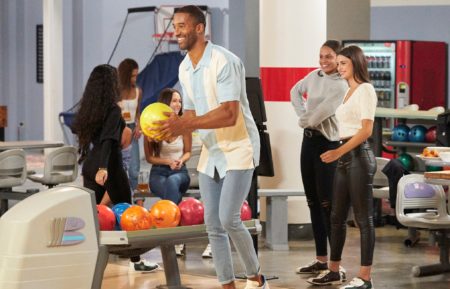 The Bachelor Episode 6 - Matt James and Rachael Kirkconnell bowling