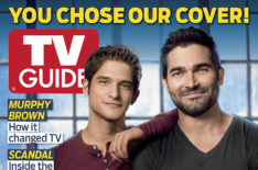 Tyler Posey and Tyler Hoechlin on the December 2013 cover of TV Guide Magazine