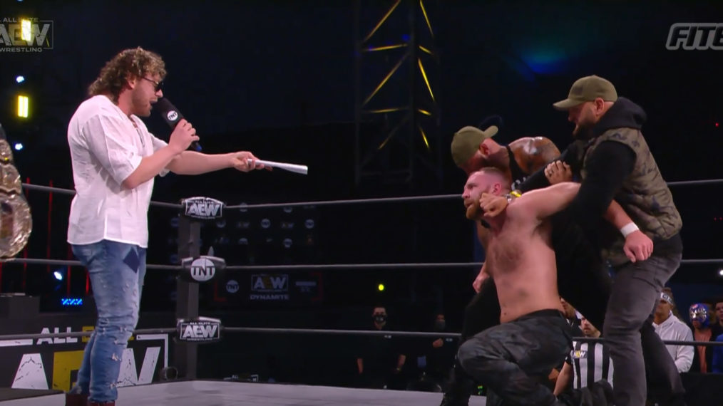 Kenny Omega and Jon Moxley on AEW Dynamite