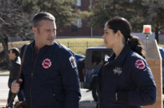 Taylor Kinney and Miranda Rae Mayo Chicago Fire - Severide and Stella - Season 8