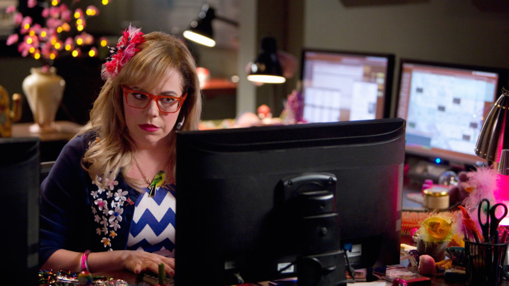 Kirsten Vangsness in Criminal Minds - Penelope Garcia Desk