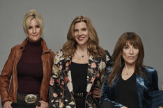 ABC's Rebel executive producer Erin Brockovich, executive producer Krista Vernoff, and Katey Sagal as Annie Rebel Bello