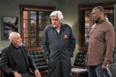 Hector Elizondo, Jay Leno, and Jonathan Adams in Last Man Standing - Season 9