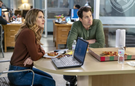 Jill Wagner and Kristoffer Polaha in Mystery 101 Killer Timing