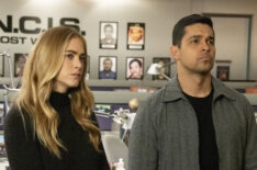 NCIS - Season 18 Episode 7 - Emily Wickersham as Ellie Bishop and Wilmer Valderrama as Nick Torres