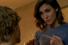 Daniela Ruah as Kensi with an IVF in NCIS Los Angeles
