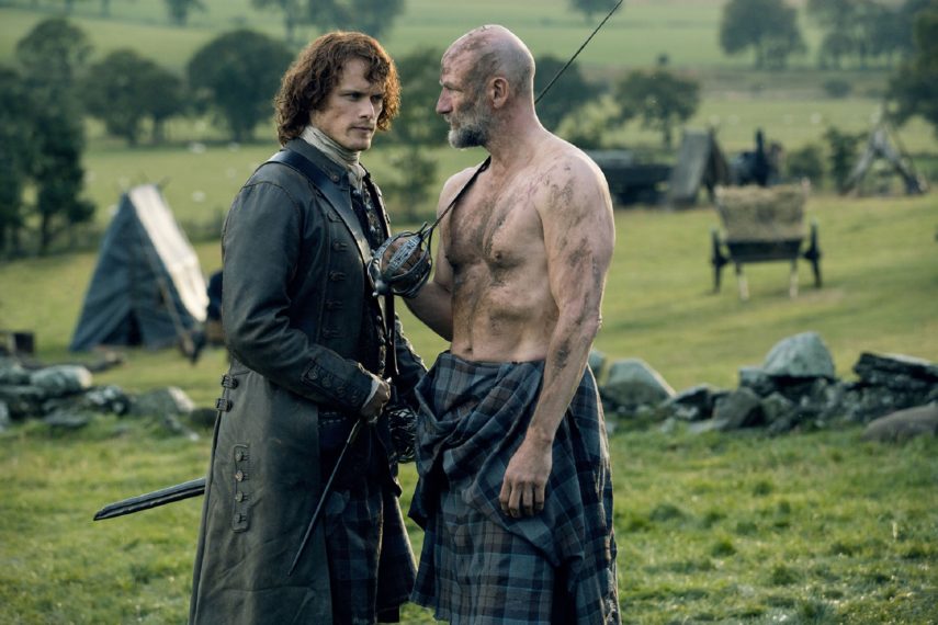 outlander season 2 sam heughan graham mctavish