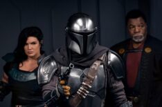 Gina Carano, Pedro Pascal, and Carl Weathers in The Mandalorian - Season 2