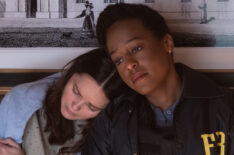 Rebecca Breeds as Clarice Starling and Devyn Tyler as Ardelia Mapp in Clarice