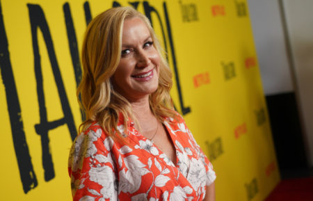 Angela Kinsey attends the premiere of Netflix's 'Tall Girl'