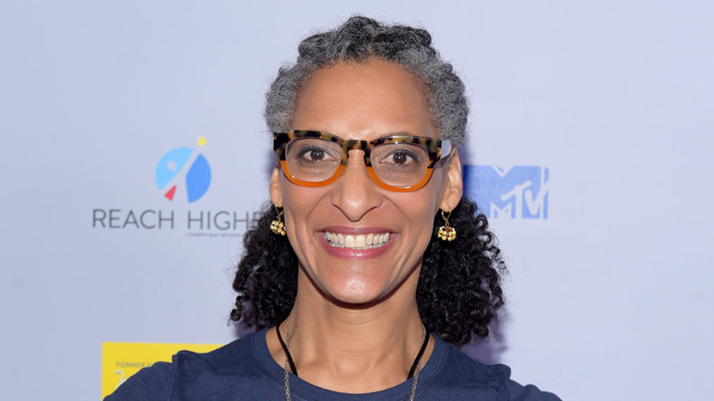 Carla Hall attends the MTV's 2017 College Signing Day With Michelle Obama at The Public Theater
