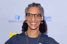 Carla Hall attends the MTV's 2017 College Signing Day With Michelle Obama at The Public Theater